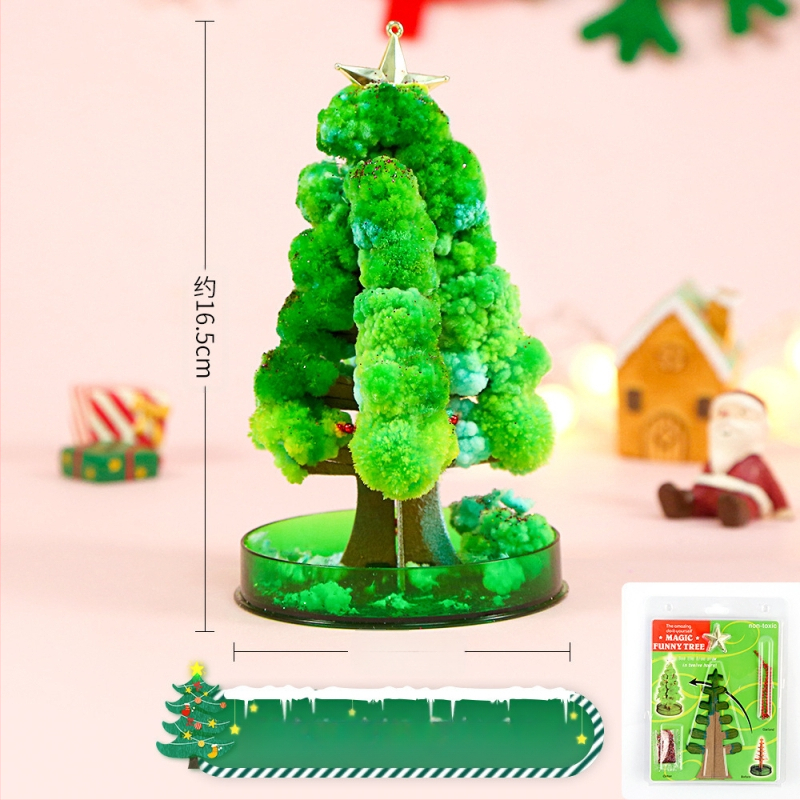 Tarpvalstybinis popierinių eglutės žydinčių vaikų „pasidaryk pats“ magiško augimo krištolinių eglutės žaislų, spalvotų Kalėdų eglučių gamintojų didmeninė prekyba tiekėjas