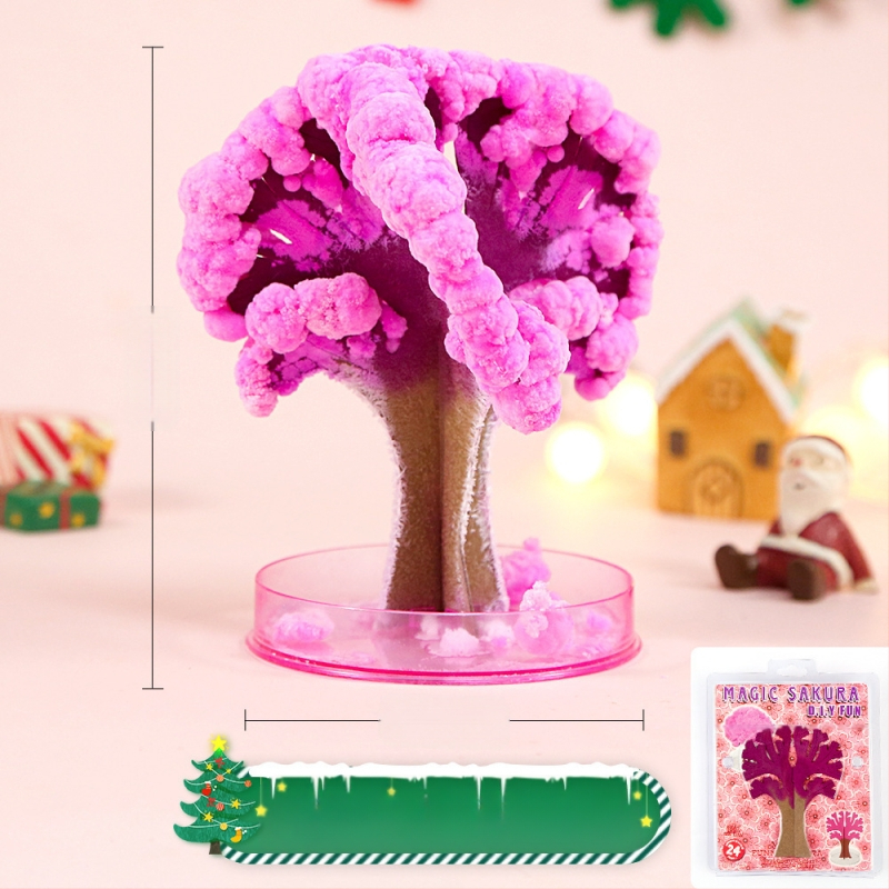 Tarpvalstybinis popierinių eglutės žydinčių vaikų „pasidaryk pats“ magiško augimo krištolinių eglutės žaislų, spalvotų Kalėdų eglučių gamintojų didmeninė prekyba tiekėjas