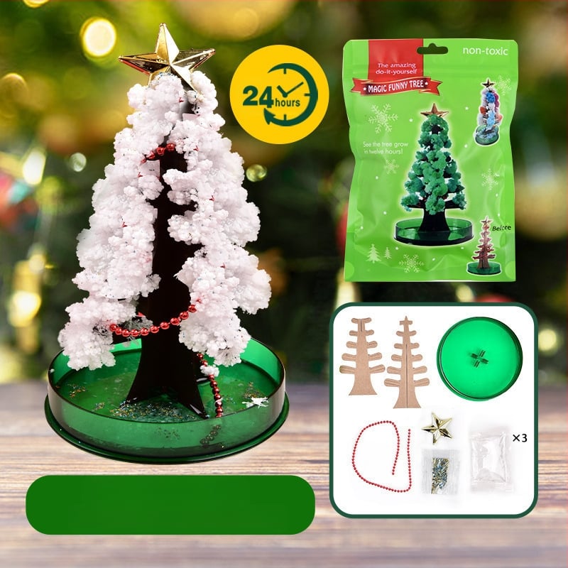 Tarpvalstybinis popierinių eglutės žydinčių vaikų „pasidaryk pats“ magiško augimo krištolinių eglutės žaislų, spalvotų Kalėdų eglučių gamintojų didmeninė prekyba tiekėjas