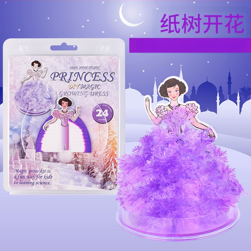 Tarpvalstybinis popierinių eglutės žydinčių vaikų „pasidaryk pats“ magiško augimo krištolinių eglutės žaislų, spalvotų Kalėdų eglučių gamintojų didmeninė prekyba tiekėjas