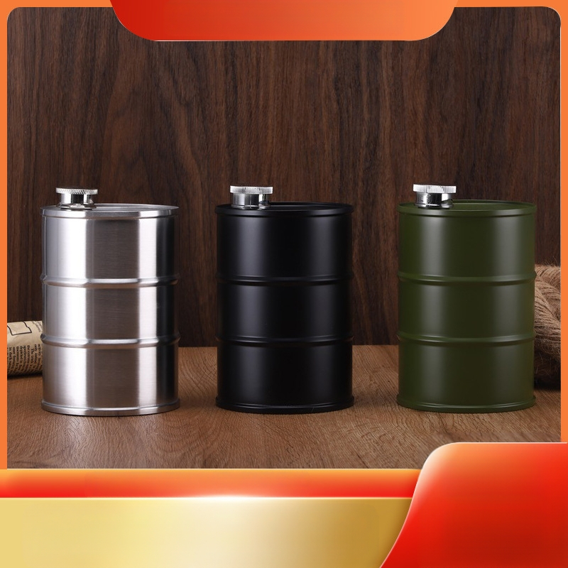 Nauja 304 nerūdijančio plieno didelės talpos nešiojama aliejaus statinė vyno lauko laipiojimo logotipas vyno indai