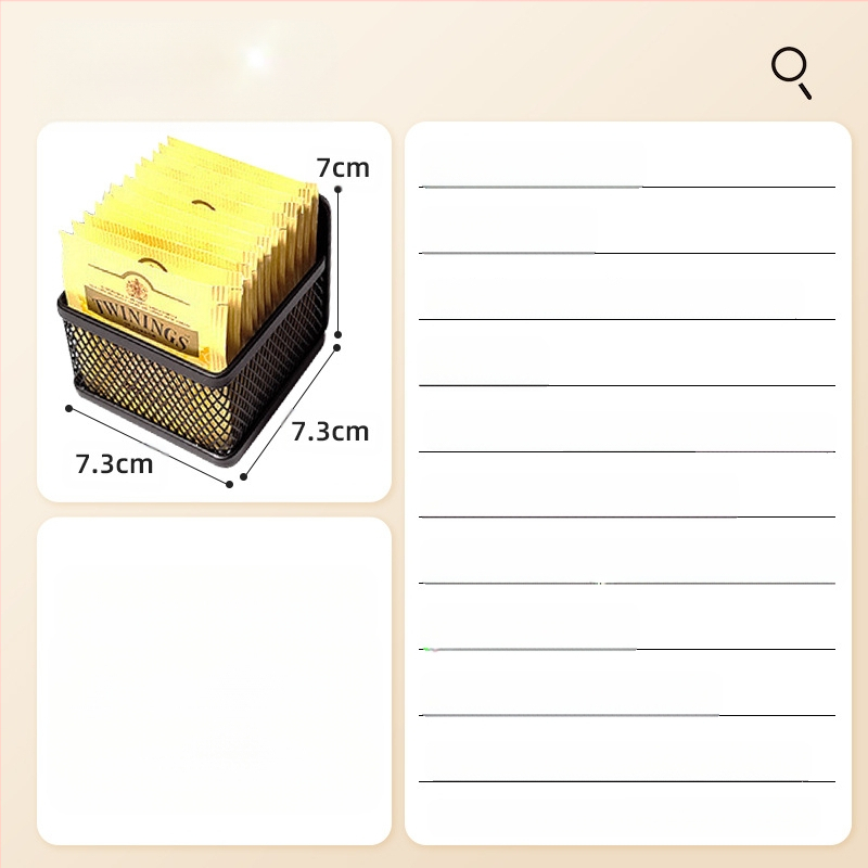 Μαγνητική βάση αποθήκευσης καλαθιού τσαγιού Xirui Μεγάλη χωρητικότητα σιδερώματος Μοντέρνο απλό καλάθι αποθήκευσης 6 τεμαχίων σε φακελάκι τσαγιού ευρωπαϊκού στιλ