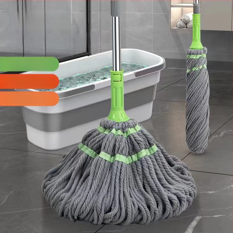 Bicaso pöörlev mopp majapidamiseks, käed-vabad, vastupidav mopi vahetuspea, märg ja kuiv kaheotstarbeline mopp