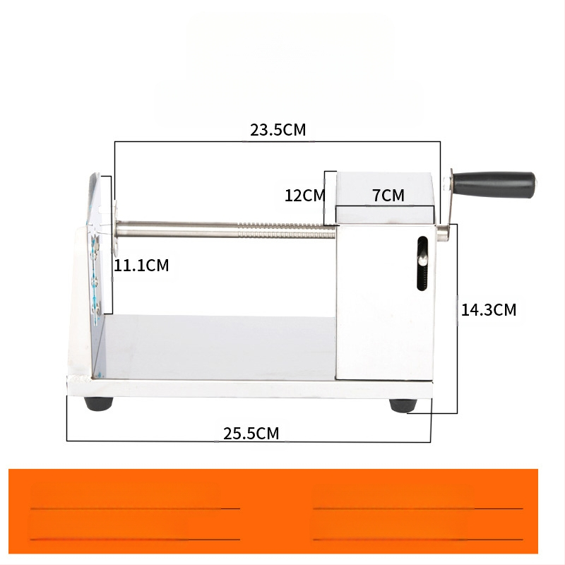 Komercinis nerūdijančio plieno bulvių bokštas Mašina Rankinis bulvių bokštas Bulvių pjaustyklė bulvių traškučių mašina Bulvių mašina Cikloninė bulvių mašina
