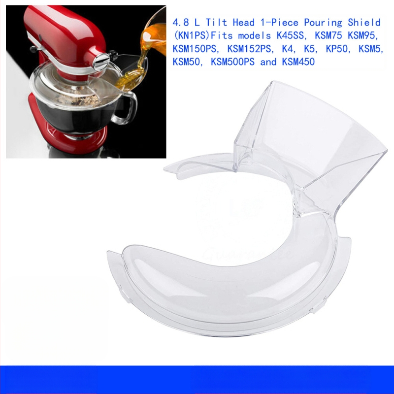 4,8 l pilamo skydo (KN1PS) tešlos maišytuvo deflektoriaus permatomam dangteliui „KitchenAid“
