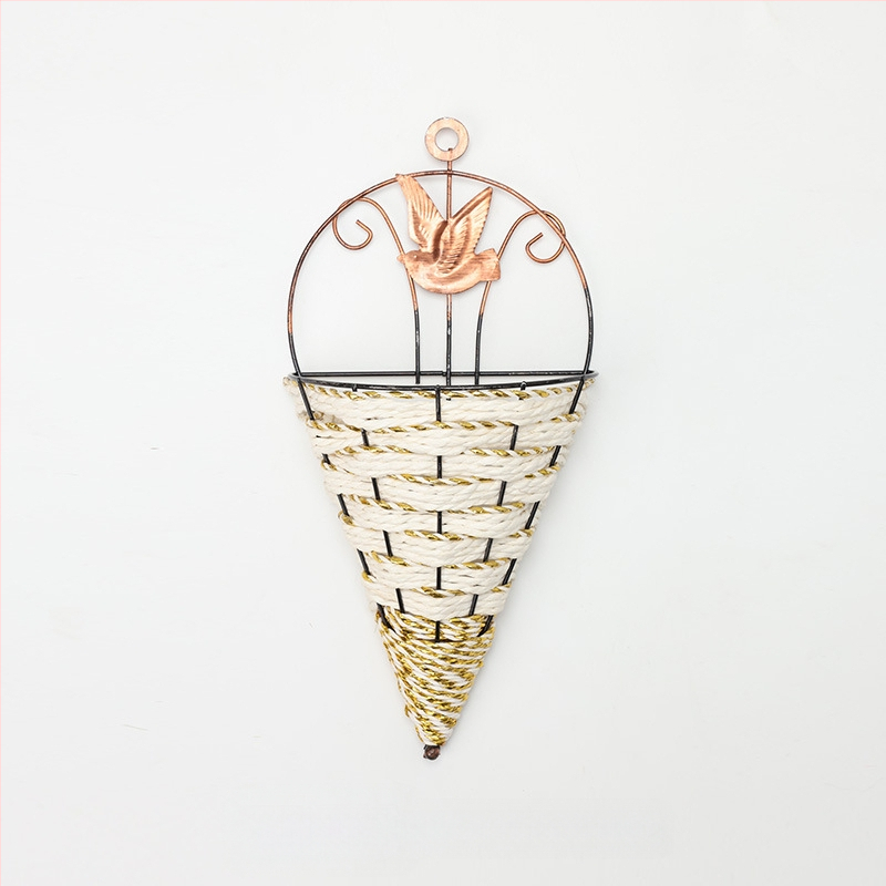 Dirbtinė violetinė sieninė pakabinama gėlių namų sienų dekoracija balkonas tvora pakabinamas krepšelis vestuvėms netikra gėlė rotangas