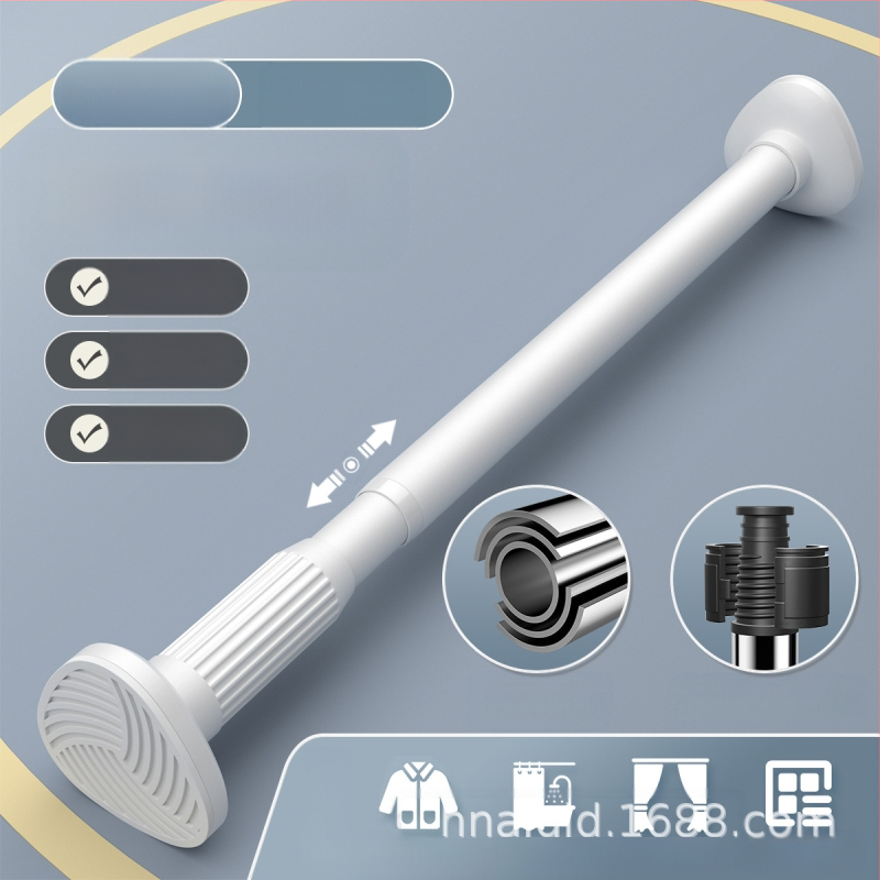Mulgustamata teleskoopvardaga riidekuivatusvarras Naelteta riidepuu Roostevabast terasest kardinapuu riputusvarras Uksekardin Garderoobi tugivarras Dušikardina varras