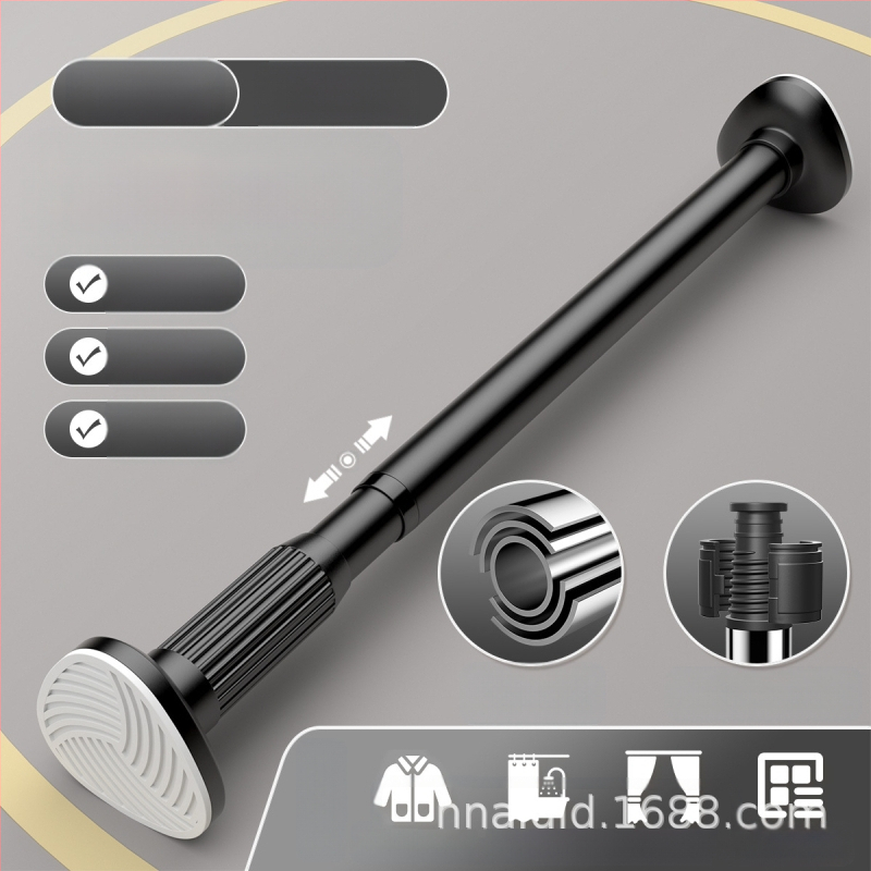 Mulgustamata teleskoopvardaga riidekuivatusvarras Naelteta riidepuu Roostevabast terasest kardinapuu riputusvarras Uksekardin Garderoobi tugivarras Dušikardina varras