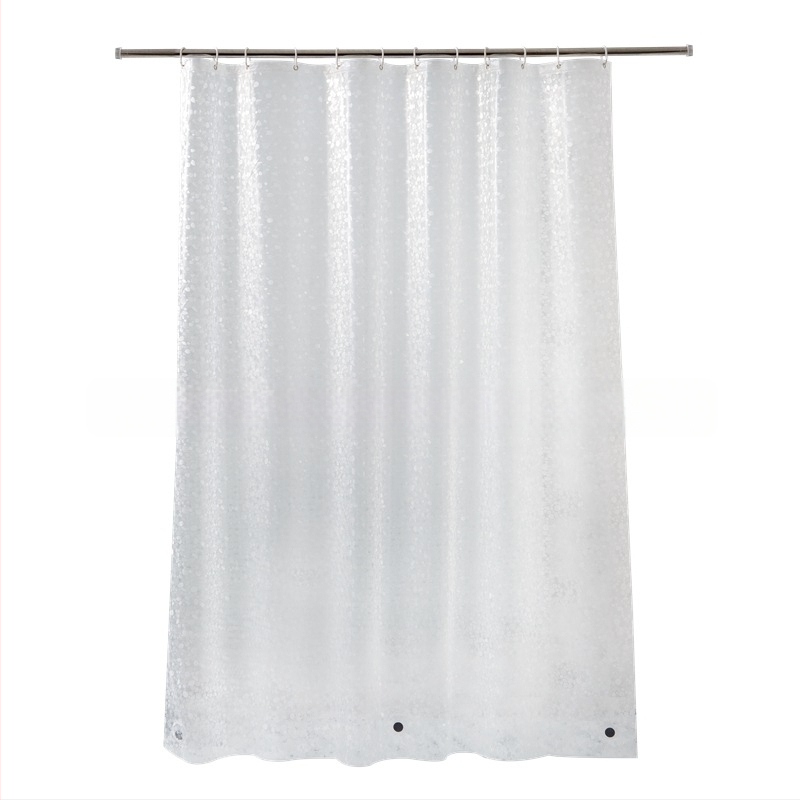 Piiriülene platvormiga vannitoa kardin EVA veekindel kivikestega dušikardin voodriga kardin laos Hulgimüük Veekindel paksendatud rippkardin