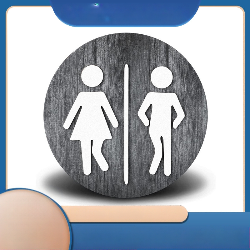 Табели за тоалетни за момчета и момичета, креативни дървени табели за тоалетни, каза тоалетна, дървени табели, директна доставка от фабриката