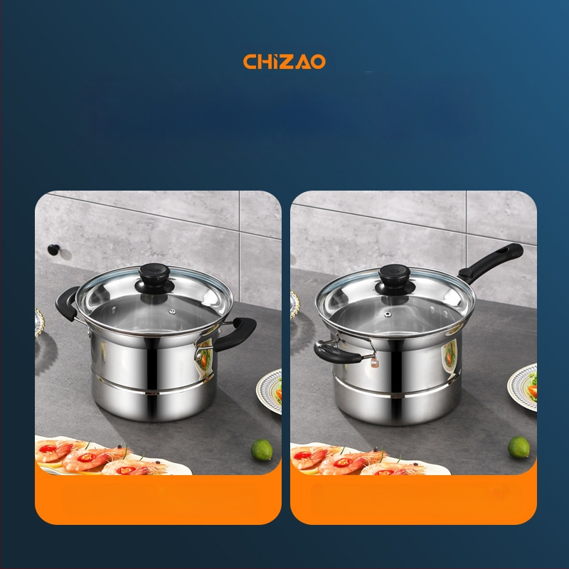 Amazoni piiriülene roostevabast terasest fritüür, majapidamises kasutatav multifunktsionaalne supipott, aurutamis- ja keetmisnuudlipott, kingituste hulgimüük