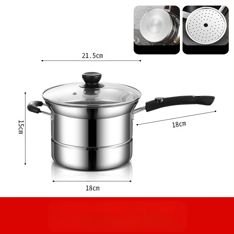 Amazoni piiriülene roostevabast terasest fritüür, majapidamises kasutatav multifunktsionaalne supipott, aurutamis- ja keetmisnuudlipott, kingituste hulgimüük