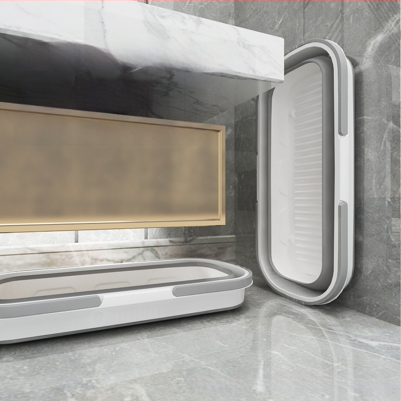 Lauko nešiojamas suspaudimo žvejybos nešiojamas silikoninis sulankstomas kibiras daugiafunkcis buitinis rankų darbo plovimo šluostė su kibiru