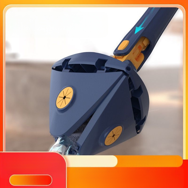 Kolmnurkne mopp käed-vaba pöörleva keermega vee majapidamismopp puhas seina hallituse eemaldamine ja lae seinapaneelide puhastamine