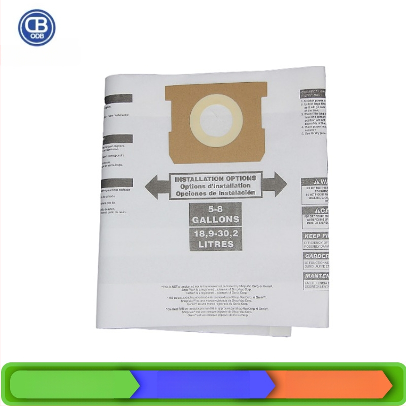 Sobib Shopvaci 5-8-gallonise seeria tolmuimeja lisatarvikutele Tolmukott Paberkott