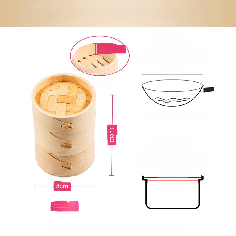 Mazs tvaikonis bambusa tvaikonis mazs tvaikonis tvaicēti pelmeņu tvaikonis bambusa tvaikonis mini tvaikonis bambusa komerciālais tvaikonis