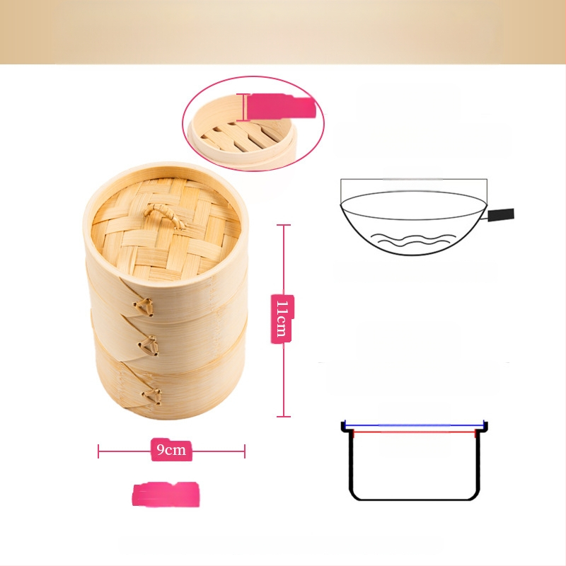 Mazs tvaikonis bambusa tvaikonis mazs tvaikonis tvaicēti pelmeņu tvaikonis bambusa tvaikonis mini tvaikonis bambusa komerciālais tvaikonis