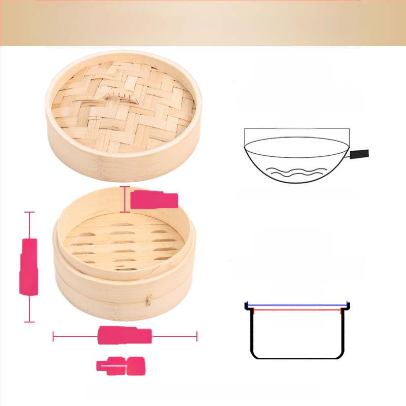 Mazs tvaikonis bambusa tvaikonis mazs tvaikonis tvaicēti pelmeņu tvaikonis bambusa tvaikonis mini tvaikonis bambusa komerciālais tvaikonis