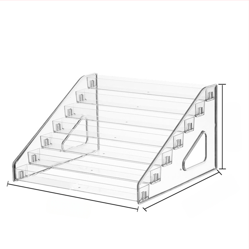 Küünekunsti vitriin, lauaarvuti, küünelakiliim, mitmekihiline akrüül, läbipaistev astmeline vitriin, küünelakiliimi hoiuriiul