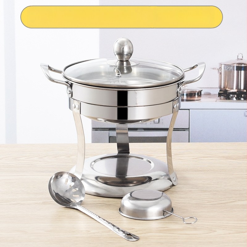 Tiesioginis gamyklos tiekimas nerūdijančio plieno alkoholio viryklė karštas puodas augalinis aliejus mažas karštas puodas mandarinų ančių puodas viešbučio restoranas iškylų išsinešimui