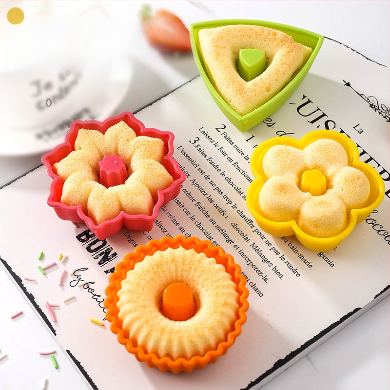 24-osaline komplekt paksendatud silikoonist muffinikoogivorme, 6 kujuga sõõrikud, isetehtud magustoitude muffinivormid