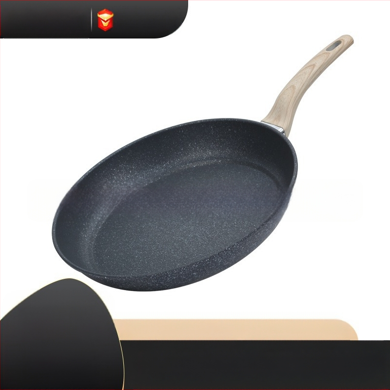 Vulkaninė maifano akmens keptuvė nepridegančia keptuve, buitinė kepsnio keptuvė, blynų keptuvė, kiaušinių keptuvė, blynų keptuvė, indukcinė viryklė