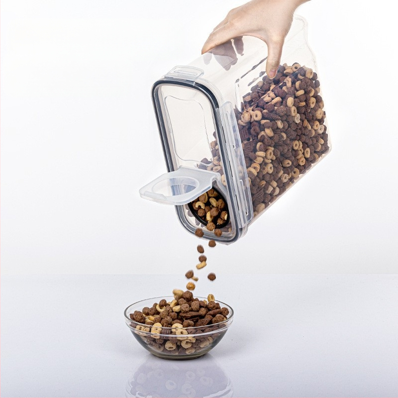 Nádoba na potraviny Cross-Border Kitchen, rôzne druhy obilia, 2,5 l, štvordielna sada, priehľadná, utesnená, vodotesná