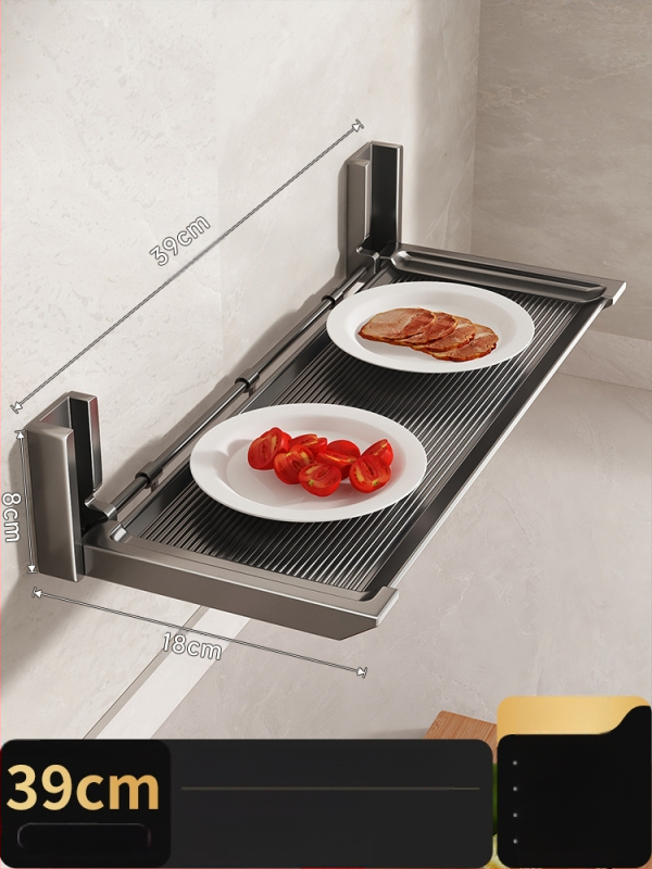 ♤ Köögiriiul, lõikelaua riiul, puurimata seinale kinnitatav multifunktsionaalne kokkupandav hoiuriiul, potikaane- ja vürtsiriiul, kaussiriiul