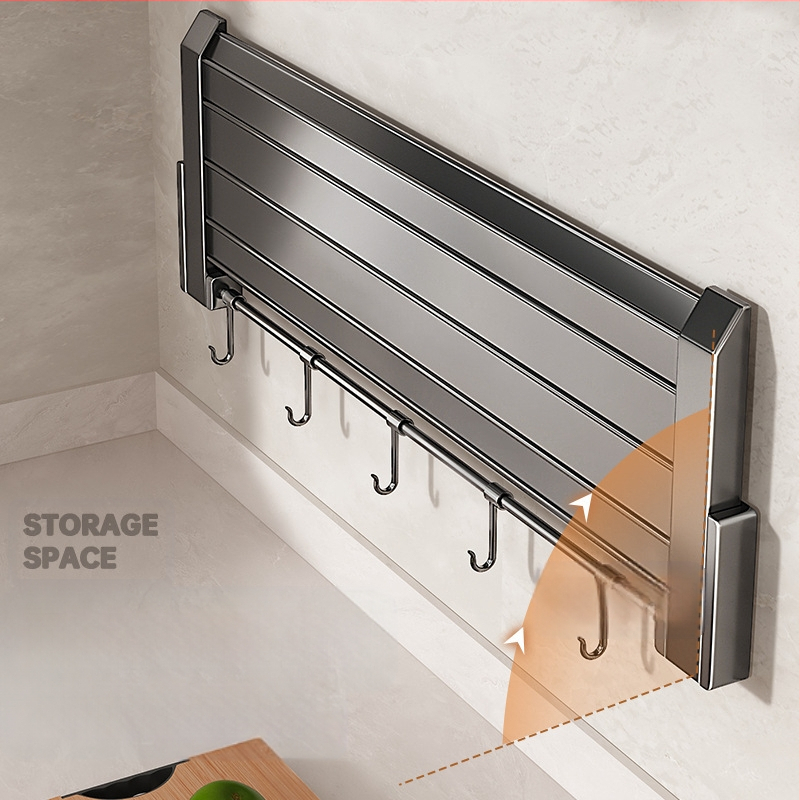 ♤ Köögiriiul, lõikelaua riiul, puurimata seinale kinnitatav multifunktsionaalne kokkupandav hoiuriiul, potikaane- ja vürtsiriiul, kaussiriiul