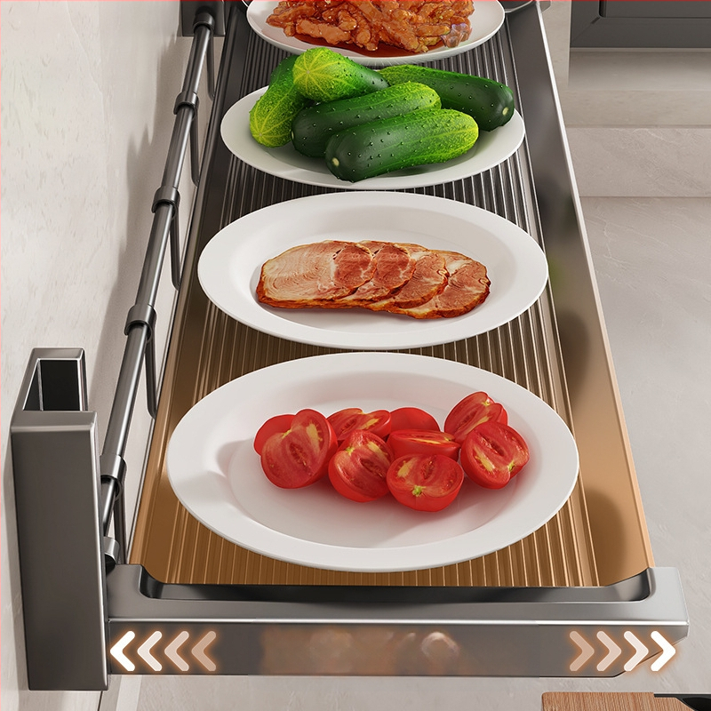 ♤ Köögiriiul, lõikelaua riiul, puurimata seinale kinnitatav multifunktsionaalne kokkupandav hoiuriiul, potikaane- ja vürtsiriiul, kaussiriiul