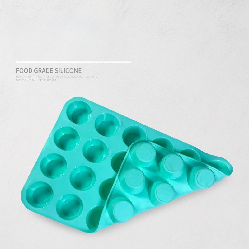 24 skylių silikoninė kepimo forma, ledo gaminimo silikoninė forma, mažų pyragų kepimas popietės arbatai, aukštos kokybės