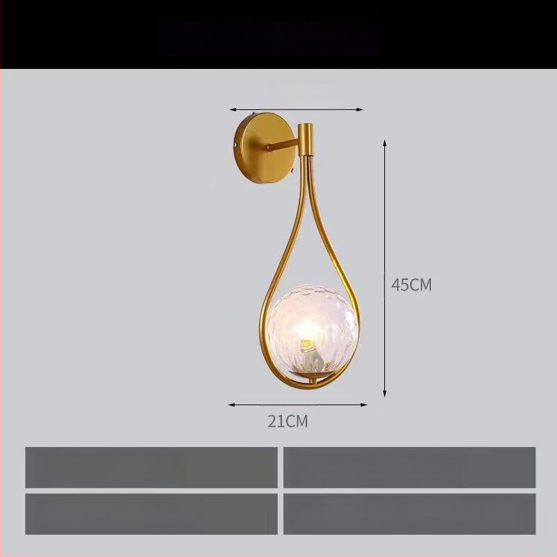 Põhjala stiilis seinalamp elutoa magamistoa öölamp isikupärastatud loominguline sepistatud rauast vahekäigu rõdu koridori klaasist seinalamp