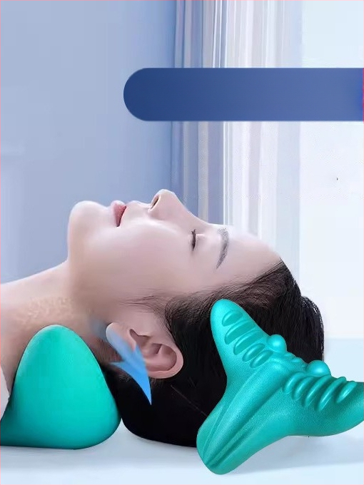 C-тип възглавница за масаж на шийката на матката, възглавница за изправяне на врата, опора за сцепление, масажна възглавница за акупресура, богата и благородна спортна здравна защита
