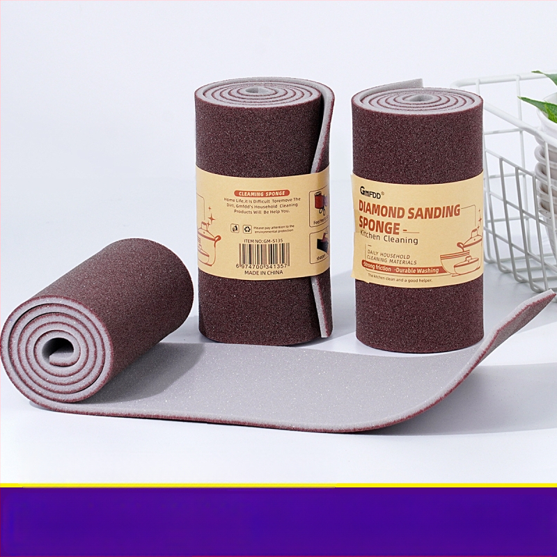 Emery käsn pühkige kahepoolne desinfitseerimispadi köögipuhastus nõudepesuhari pann maagiline hari pann