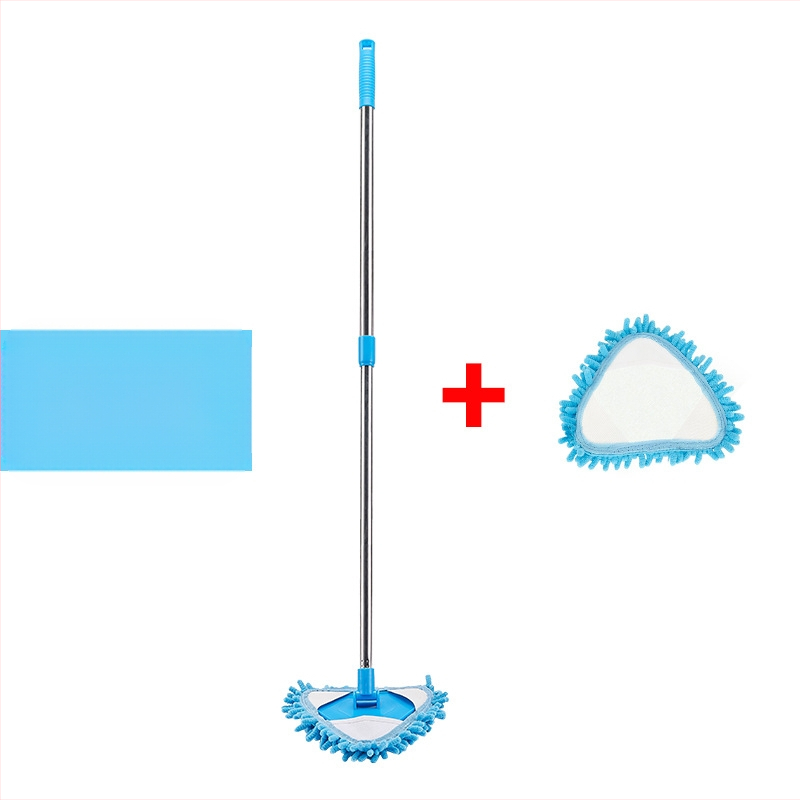 Šenilinio mini trikampio mažo šluostės ištraukiamo sujungimo karta dreba nuo sienų ir lubų lubų