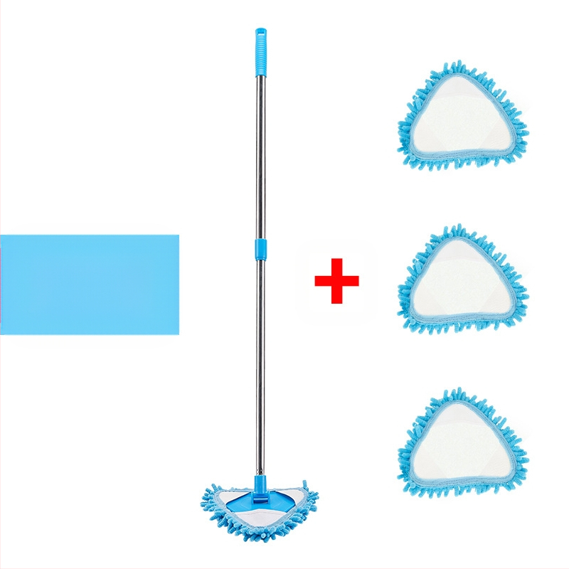 Šenilinio mini trikampio mažo šluostės ištraukiamo sujungimo karta dreba nuo sienų ir lubų lubų