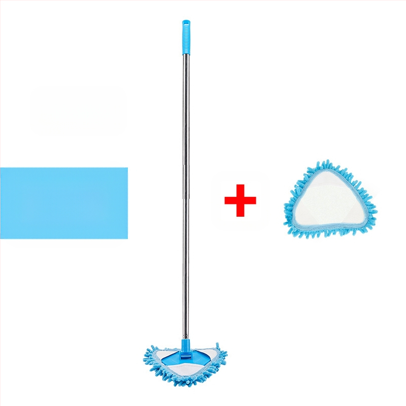 Šenilinio mini trikampio mažo šluostės ištraukiamo sujungimo karta dreba nuo sienų ir lubų lubų