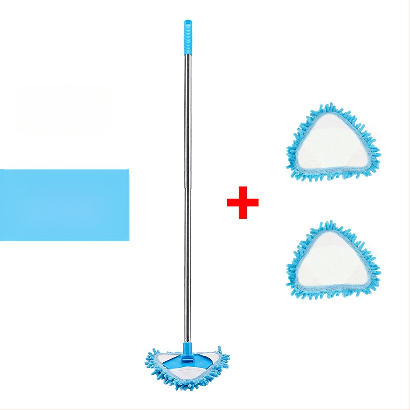 Šenilinio mini trikampio mažo šluostės ištraukiamo sujungimo karta dreba nuo sienų ir lubų lubų