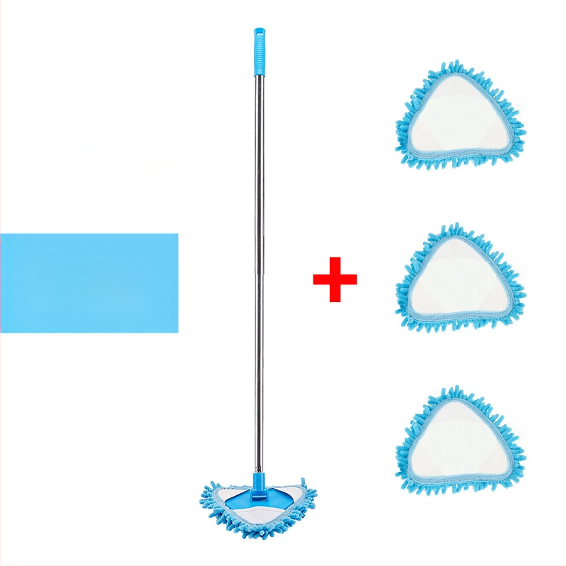 Šenilinio mini trikampio mažo šluostės ištraukiamo sujungimo karta dreba nuo sienų ir lubų lubų