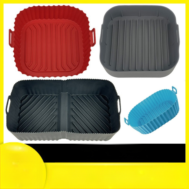 Tiesioginio gamyklinio pardavimo oro gruzdintuvės silikoninės kepimo skardos padėklas orkaitės pamušalu oro gruzdintuvės silikoniniai įdėklai