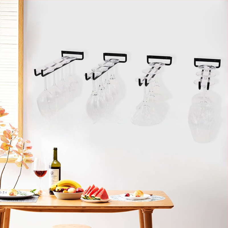 Amazoni piiriülene majapidamises kasutatav punase veini tassi rippuv topsihoidja, lihtne ümberpööratud rippuv pokaal, üherealine veinitopsihoidja, veinitopsihoidja