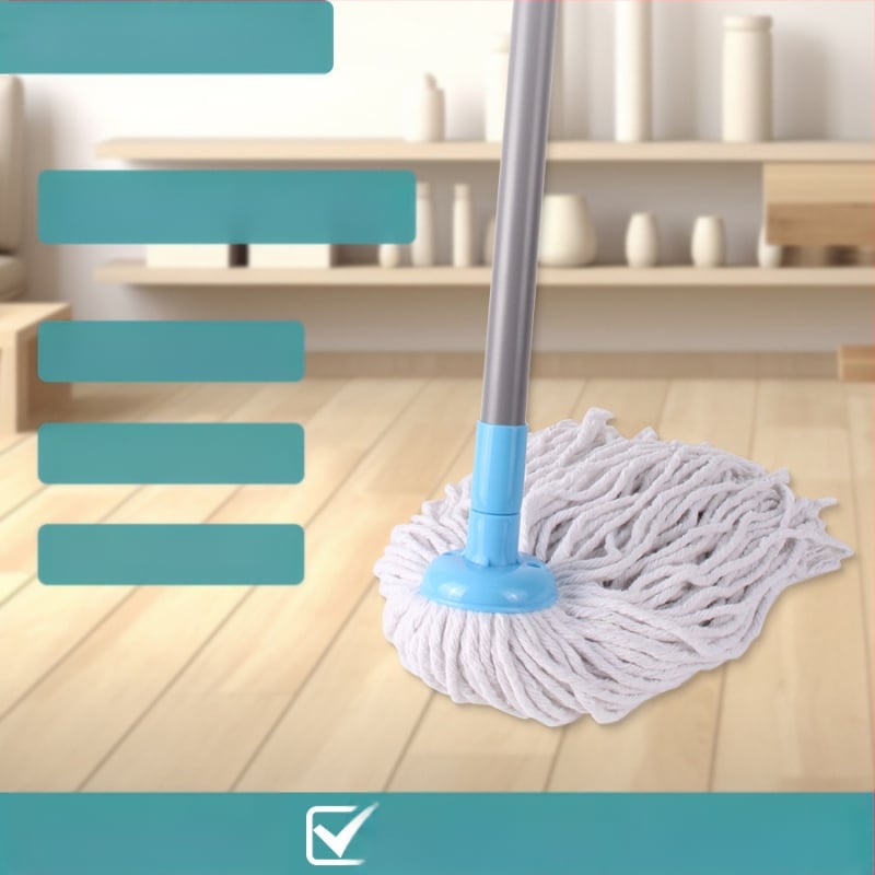 Ausztrál poliészter kézzel mosható nedves és száraz pamut felmosórongy háztartási kerek fejű nedvszívó felmosórongy fa padlófelmosó régimódi felmosórongy