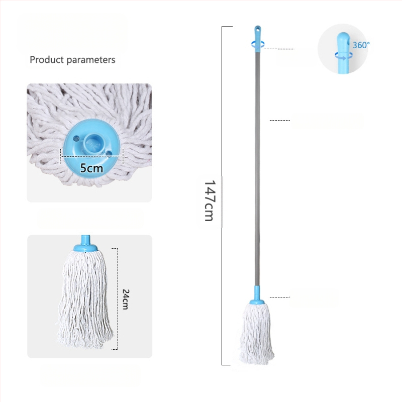 Ausztrál poliészter kézzel mosható nedves és száraz pamut felmosórongy háztartási kerek fejű nedvszívó felmosórongy fa padlófelmosó régimódi felmosórongy