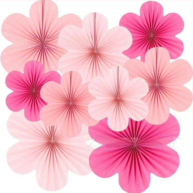 Uus seinalill paberventilaator lillekaunistused sünnipäevapeo akna taust seinakaunistus paberventilaatori rippuv kaunistus