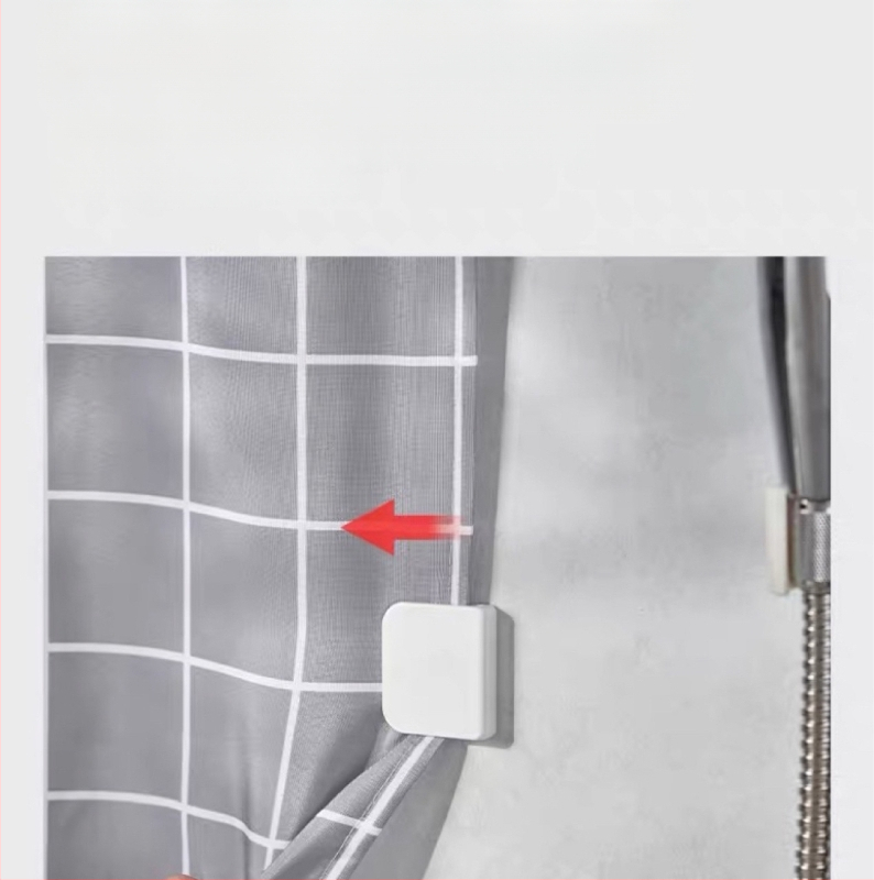 Tarpslankio sprogstamosios dušo užuolaidos segtukas daugiafunkcis besiūlis tvirtinimo segtukas dušo sienos sagtis neperforuotas užuolaidos segtukas kabliukas