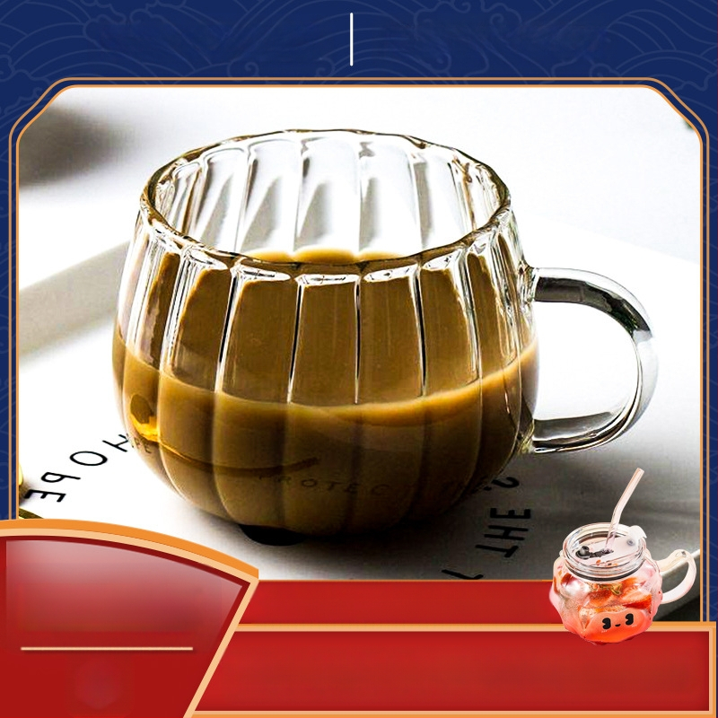 Kohviklaas Veekruus Kvaliteetne Hommikusöök Piimakohv Kodune Piimakruus Stiilis Suure Mahtuvusega Kõrvitsakruus