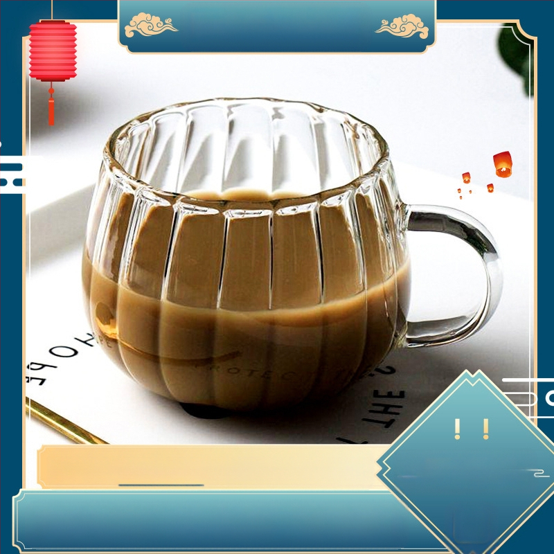 Kohviklaas Veekruus Kvaliteetne Hommikusöök Piimakohv Kodune Piimakruus Stiilis Suure Mahtuvusega Kõrvitsakruus