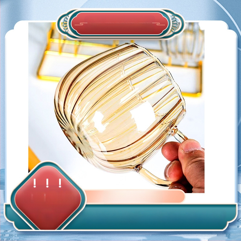 Kohviklaas Veekruus Kvaliteetne Hommikusöök Piimakohv Kodune Piimakruus Stiilis Suure Mahtuvusega Kõrvitsakruus