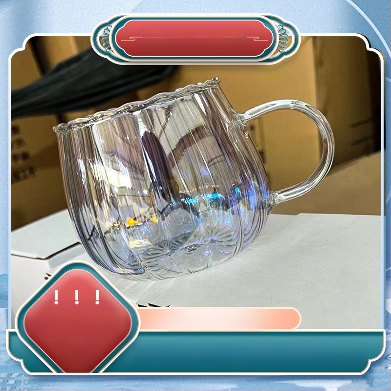 Kohviklaas Veekruus Kvaliteetne Hommikusöök Piimakohv Kodune Piimakruus Stiilis Suure Mahtuvusega Kõrvitsakruus