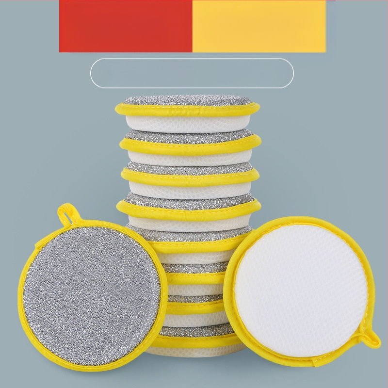 Õlita pesukausid, pesukäsnad küürimispadjaga, kööginõudepesupann ei kahjusta panni, paksendatud kahepoolsed nõudepesukäsnad